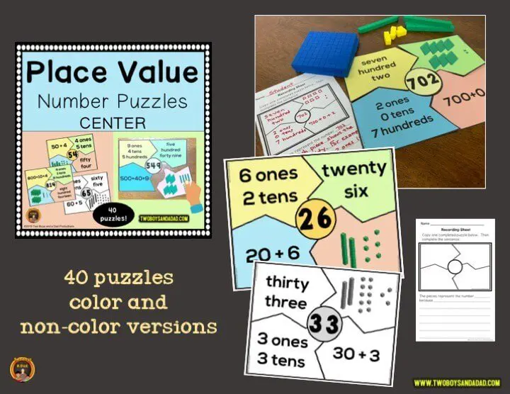 Place value puzzles