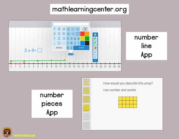 teaching multiplication virtually with math learning center virtual tools
